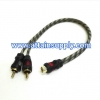 สายJ.RCA-P.RCAx2 WIREMAN-YS1-1/30CM.