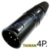 P.XLR-4P.-BLACK/TAIWAN