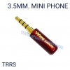 P.TR STEREO-TRRS RED4MM./WM