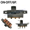 สวิทช์เลื่อน ON-OFF 6ขา/สีดำ