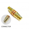 J.RCA-J.RCA CONNECTOR/GOLD-RED