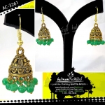 Indian bell earrings ต่างหูอินเดีย รูประฆัง สไตล์โบฮีเมียนแอนทีค ดูเก๋และขลังมากค่ะ ทอง (Gold)