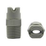 หัวฉีดแบบพัดพลาสติก PP เกลียวนอก 2 หุน รุ่น 8030 สีเทา พ่นมุม 80°