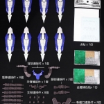 White Shield Set for MG 1/100 Exia/Avalanche Hobby Stars/Exia Bandai [DL]