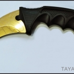 มีดคารัมบิต โกลเด้นสไปเดอร์ Golden Spyder Karambit Knife TKKB-GS8