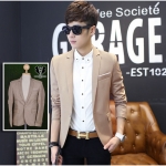 สูท,เสื้อสูท ผ้าคอตตอน เกรดA สีทอง