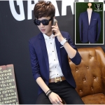 สูท,เสื้อสูท ผ้าคอตตอน เกรดA สีน้ำเงินเข้ม พร้อมส่ง L,2XL,3XL,4XL