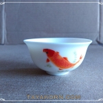 จอกชา ลายปลาหลีฮื๊อ