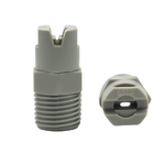 หัวฉีดแบบพัดพลาสติก PP สีเทา เกลียวนอก 2 หุน รุ่น 6510 พ่นกระจายมุม 65°