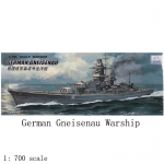 1/700 Scale World War II German SMS Gneisenau Battleship