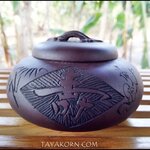 กระปุกใส่ใบชาดินเผาอี๋ชิง 福 จื่อหนี 紫泥 TKTC-P4
