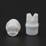 หัวฉีดแบบพัดพลาสติก PP เกลียวนอก 2 หุน รุ่น 6510 สีขาว พ่นมุม 65°