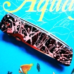 มีดLand L01-1 Poison Pink ทันโตะด้ามไมคาต้า