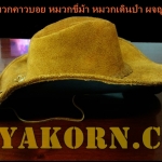 หมวกคาวบอยหนังกวางแท้ประกบหนังวัวกลับ
