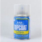 Semi-Gloss Seidenmatt TopCoat B-502 (สเปรย์กึ่งด้าน) [Mr.Hobby]
