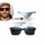 แว่นกันแดด ic berlin model Robert H. black 57-17 <ดำ>