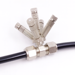 ข้อต่อแรงดันสูง 5 ทาง สแตนเลส เกลียวขันน็อต