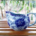 ถ้วยพักชาเซรามิค ลายดอกโบตั๋น TKTC-B1