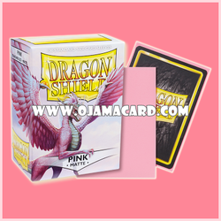 Dragon Shield Standard Size Card Sleeves — Pink • Matte「100ct.」