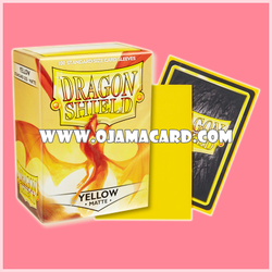 Dragon Shield Standard Size Card Sleeves — Yellow • Matte「100ct.」