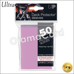 Ultra•Pro PRO-Gloss Standard Deck Protector Sleeves (50ct) — Pink