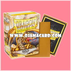 Dragon Shield Standard Size Card Sleeves — Gold • Matte「100ct.」