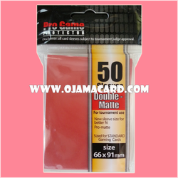 Pro Game Standard Protector Sleeve Double-Matte : Red 50ct.