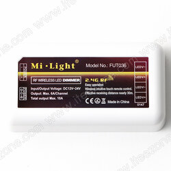 กล่องควบคุมไฟเส้นสีเดียว สัญญาณ 2.4G Wifi แบ่งได้ 4 Zone