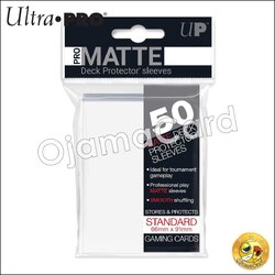 Ultra•Pro PRO-Matte Standard Deck Protector Sleeves (50ct) — White