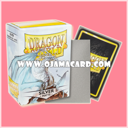 Dragon Shield Standard Size Card Sleeves — Silver • Matte「100ct.」
