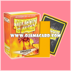 Dragon Shield Standard Size Card Sleeves — Orange • Matte「100ct.」