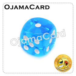 13MM 6 Sided Dice Block — Transparent : Light Blue「1 Dice」