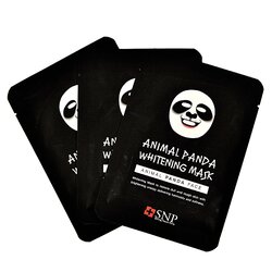 แพ็ค 3 ซอง แผ่นมาร์คหน้าลายสัตว์ SNP Panda whitening mask นำเข้าจากเกาหลี