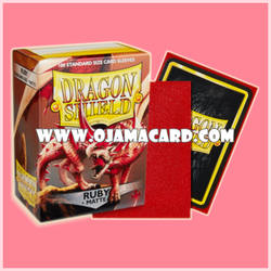 Dragon Shield Standard Size Card Sleeves — Ruby • Matte「100ct.」