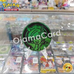 Pokémon TCG Official Coin | เหรียญโปเกม่อน (Large Size) — Dr. Araragi | Professor Aurea Juniper (Green) 99%「1 Coin」