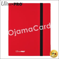 Ultra•Pro Eclipse 4-Pocket PRO-Binder / Portfolios「แฟ้มใส่่การ์ด / แฟ้มเก็บการ์ด 4 ช่อง」— Apple Red