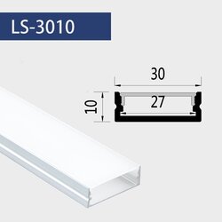 3010 ราง ราคาต่อ 1 เส้น ยาว 1 เมตร รางอลูมิเนียม (Aluminium Profile) รางไฟ Aluminium Profile รางอลูมิเนียม ใช้กับไฟเส้น LED รางไฟเส้น rail led track โพรไฟล์