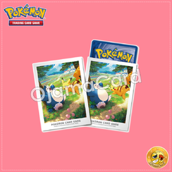 Pokémon Card Game Deck Shield | Card Sleeves — Kanto Adventure Pikachu & Snorlax (64ct)「1 Pack」