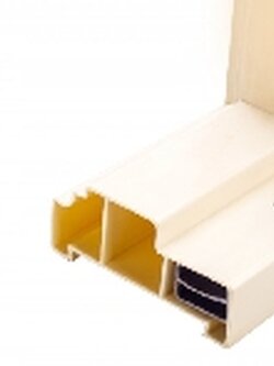 วงกบPVC 70*180 Metro-Tech วงกบTiger TD รุุ่่นลายไม้สักแดง ลายไม้สักแดง