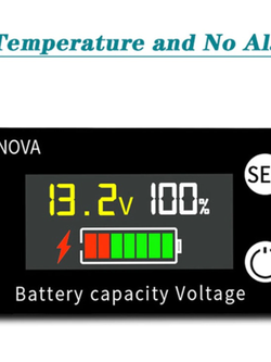 SUPNOVA วัดโวลต์ วัดแบตเตอร์รี่ โวลต์มิเตอร์จอสี