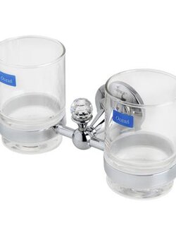 ที่ใส่แปรงพร้อมแก้ว HAFELE รุ่น 495.80.050 โครเมียม