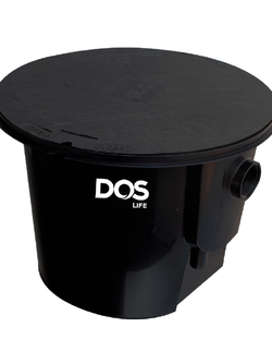 ถังดักไขมัน ชนิดวางฝังใต้ดินขนาด 30L สีดำ DOS GT-08/BK-30L ดำ