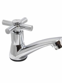 ก๊อกอ่างล้างหน้าโครเมียม ด้ามหมุนสี่แฉก รุ่น L0003 SOSUCO sosuco