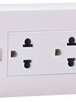 เต้ารับ 3 ขา 2และ3 ช่อง สีขาว HACO ขาว