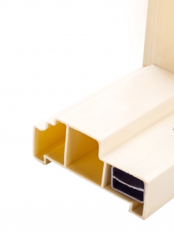 วงกบ เอเชีย (ไม่เคลือบ UV) บังใบ 3.8 cm. สีขาว,ครีม,เทา,โอ๊ค 70*180