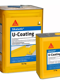 Sikalastic® U-Coating วัสดุกันซึมหลังคาประเภทโพลียูรีเทน สำหรับชั้นทับหน้า (ท๊อปโคท) แห้งเร็ว SIKA