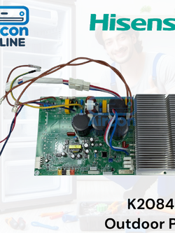 Outdoor PCB แอร์ Hisense รุ่น AS-24TR4RKB00 รหัส K2084551 ของแท้ใหม่ มือ 1