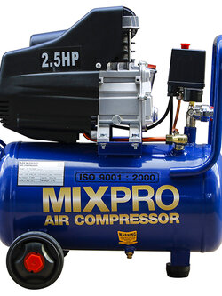 MIXPRO เครื่องปั๊มลม แรงลม 8 Bar ปริมาณลม 25ลิตร MIXPRO เครื่องปั๊มลม แรงลม 8 Bar ปริมาณลม 25ลิตร น้ำเงิน