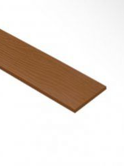 ไม้ฝา ตราเฌอร่า รุ่นขอบตรง ลายสัก สีไม้แดง Shera