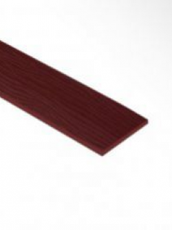 ไม้ฝา ตราเฌอร่า รุ่นขอบตรง ลายสัก สีแดงมะฮอกกานี Shera